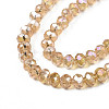 Electroplate Glass Beads Strands EGLA-A034-T4mm-B23-3