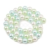Baking Paint Pearlized Glass Pearl Round Bead Strands PEAR-H019-02C-08-4