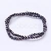 Electroplate Glass Bead Strands EGLA-R042-4mm-05-3