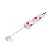 Resin & Polymer Clay Pave Rhinestone Ball-Point Pen AJEW-T013-04E-2