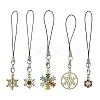 Alloy Enamel Mobile Straps HJEW-JM01474-1