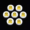Halloween Printed Natural Wood Beads WOOD-T021-95-1