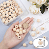 Olycraft 72PCS 12 Constellation Unfinished Natural Wood European Beads WOOD-OC0001-71-4