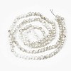 Electroplate Opaque Solid Color Glass Beads Strands EGLA-Q112-B02-2