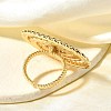 Brass Cuff Rings for Women RJEW-Q008-03G-6