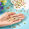 200Pcs 5 Colors Alloy Enamel Bead Caps FIND-TA0008-37-6