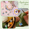 20Pcs 5 Colors Brid Theme Alloy Enamel Pendant Locking Stitch Markers HJEW-SC00084-5