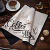 Coffee Theme Cotton and Linen Cup Mats AJEW-WH0201-019-5