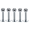 304 Stainless Steel Round Internally Threaded Labrets for Women Men WG9B6EB-03-1