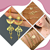 300Pcs 7 Styles Rack Plating Brass Open Jump Rings KK-BBC0027-30G-5