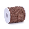 Brass Flat Oval Cable Chains CHC025Y-01-R-5