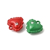 Spray Painted Alloy Rhinestone Pendants FIND-Z120-09-2