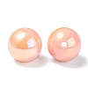UV Plating Rainbow Iridescent Acrylic Beads PACR-E001-04C-3