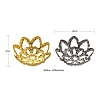 300Pcs 3 Style Iron Fancy Bead Caps IFIN-FS0001-07-3
