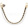PU Leather & Plastic Pearl  Phone Hand Strap Chains AJEW-WH20048-12D-1
