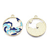 Chinese Style Alloy Enamel Pendants LS-X-ENAM-M043-03G-01-RS-2