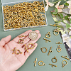 80Pcs 10 Styles Tibetan Style Alloy Toggle Clasps FIND-PH0023-32-3