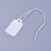 White Rectangle Jewelry Price Tags TOOL-C003-02-2