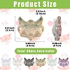 30Pcs 6 Colors Electroplate Transparent Glass Connector Charms EGLA-YW0005-74-2