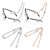 2Pcs 2 Colors Metal Crystal Rhinestone Purse Chains DIY-ME0001-52-1