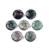 Natural Fluorite Connector Charms G-N326-149B-2
