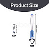 Polyester Cord Ropes Pendant Decorations HJEW-TADJ0022-01C-2