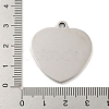 Non-Tarnish 201 Stainless Steel Pendants STAS-L079-25P-02-3