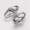 Tarnish Resistant 304 Stainless Steel Lobster Claw Clasps STAS-F109-01P-1
