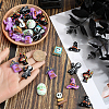 54Pcs 9 Styles Halloween Opaque Resin Decoden Cabochons RESI-SC0005-71A-3