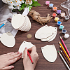 20Pcs Finished Wood Sheild Big Pendants FIND-SP0005-18-3