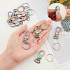 10Pcs Flower Zinc Alloy Swivel Clasps FIND-PH0009-02-3