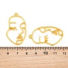 Alloy Open Back Bezel Pendants X-PALLOY-I197-12G-2