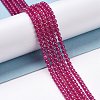 Lab Grown Red Corundum Beads Strands G-D463-09A-1-4