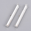 Brass Slide On End Clasp Tubes KK-Q747-11H-S-1