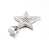 Brass Micro Pave Clear Cubic Zirconia Pendants X-ZIRC-L085-85P-2