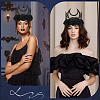 Felt Cloth and Alloy Headwear Crown OHAR-WH20020-01B-4