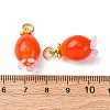 Handmade Lampwork Pendants LAMP-Z012-01G-05-3