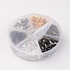 1 Box 1380PCS 6 Colors Iron Folding Crimp Ends IFIN-X0017-B-4