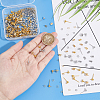 120Pcs 2 Colors Iron Ball Stud Earring Post KK-UN0001-70-4