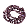 Electroplate Transparent Glass Beads Strands EGLA-Q139-01A-A15-2