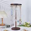 Wood Hanging Necklace Organizer Display Stands NDIS-WH0001-27G-4