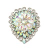 Alloy Crystal AB Rhinestone Brooches JEWB-M046-22-2
