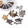 1 Box 6 Colors Iron Folding Crimp Ends IFIN-X0016-B-4