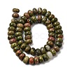 Natural Unakite Beads Strands G-A280-A20-03-3