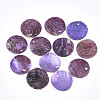 Spray Paint Natural Akoya Shell Pendants SHEL-S274-75C-04-1