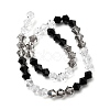 Transparent Gradient Color Glass Beads Strands GLAA-F131-01C-05-3