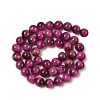 Grade AB Natural Tiger Eye Beads Strands LS-G-B133-A02-8MM-05-3