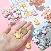 25Pcs 5 Colors Opque Resin Animal Pendants RESI-CJ0003-76-4