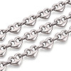 304 Stainless Steel Heart Link Chains CHS-Q009-03P-02-1