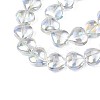 Electroplate Glass Beads Strands X-EGLA-S188-14-B03-6